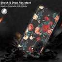 LETO for Samsung Galaxy A15 5G Wallet Case - Flip Folio Leather Kickstand - Credit Card Holder - Fashionable Flower Designs - Protective Phone Cover for Women and Girls - 6.5" - Pink Red Roses