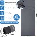 JAICOM Sleeping Bag Liner, Travel Sheets & Adult Sleep Sack, Ultralight and Portable Summer Sleeping Bag - Ideal for Backpacking, Hotels and Hostels, Business Trips, Camping
