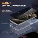 Diaclara Designed for iPhone 15 Pro Case, [with Privacy Screen Protector] [Anti Spy] [Military Grade Drop Protection] Heavy Duty Full-Body Shockproof Phone Case, Clear