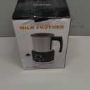 Milk Frother and Steamer, 500ml 4-in-1 Electric Foam Maker with Dial Control & LED Indicator, Hot & Cold Milk Frother, Non-Stick Stainless Steel, Silent, Easy to Clean, for Coffee, christmas gift