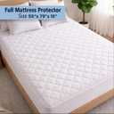 Waterproof Mattress Protector – 100% Polyester Soft Top Fabric (Full)