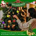 Baluue Light Bulb Shape Ball Bottle 3.54 Inch Clear Fillable Christmas Booze Balls Ornaments for Holiday Party Decor and Packaging (0.3 Ounces)