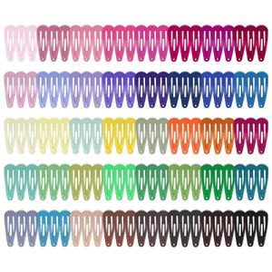 obeoby 120 Pcs 40 Colors Metal Small Snap Hair Clips, 1.2 Inch Mini Hair Barrettes Hair Accessories for Baby Girls Toddlers Women, Birthday Holiday Gifts