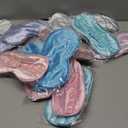 Coume 16 Pieces Silk Sleep Mask Eye Coverings for Sleeping Smooth Soft Eye Covers Mask About 20 x 9.2 cm/ 7.87 x 3.62 Inch