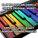Kartier Piano MIDI Keyboard, Includes 1,000+ Famous Sounds/Presets, LED Light-Up Keys, Bluetooth & Wired Connection, IOS/Android & Desktop App Included