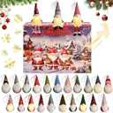 2025 Gnome Christmas Advent Calendar - 24 Days Countdown To Christmas, 24 Dwarf Decoration Blind Box Countdown Calendar, Contains Six Light-Up Dwarf Doll Collectible Toys