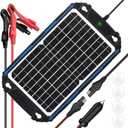 SUNER POWER Waterproof 12W 12V Solar Battery Charger & Maintainer Pro, Built-in UltraSmart MPPT Charge Controller, 12 Volt Solar Panel Trickle Charging Kits for Car, Automotive, Boat Marine RV Trailer