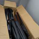 OLIXIS Waiting Room Reception Chairs Set of 8, Leather Office Desk Guest Stationary Side Chair with Padded Arms for Home Conference Lobby Area Meeting Church Medical Clinic Elderly Student (Pu-black)