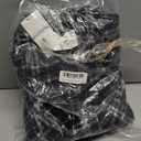 WallFlower Casual Fleece and Plaid Shackets Jackets Juniors for Women, Soft Button-Down (Small, Black Night)