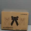 LaRibbons 12 Pack Green Velvet Christmas Bows, 13" x 9" Large Decorative Bows for Wreath, Tree, Garland & Holiday Decor, Indoor Outdoor Christmas Decorations