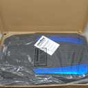 Custom Accessories 4-Piece Anodized Sport Floor Mats, All-Weather Mats for Cars, Trucks, SUVs  Black/Blue