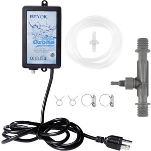 Ozone Generator for Cold Plunge with Venturi Injector, 50 mg/h Water Ozonator, Spa Hot tub Ozone Generator
