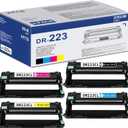 DR223CL Drum Unit Set 4-Pack (Black, Cyan, Magenta, Yellow) Replacement for Brother DR-223CL Drum Unit MFC-L3770CDW MFC-L3710CW HL-3210CW HL-3230CDW HL-3270CDW HL-3290CDW Printer (Toner not Included)