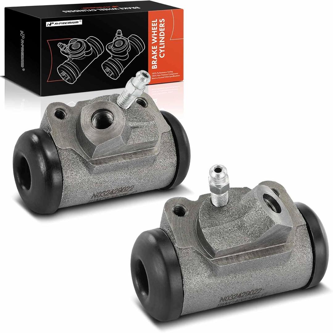 A-Premium Front Drum Brake Wheel Cylinder Compatible with Ford and Mercury Models - Mustang 1964-1970 2.8L/3.3L, Falcon 1960-1966, Falcon Sedan Delivery 1961-1965, Maverick, Ranchero, Comet, 2-PC Set