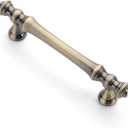 Asidrama 10 Pack 3.75 Inch(96mm) Brushed Antique Brass Kitchen Cabinet Handles, Cabinet Pulls Kitchen Cabinet Hardware for Cupboard Drawer Pulls