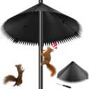 Squirrel Baffle for Bird Feeder Pole, Spiked Edges Design Outdoor Wrap Mount Squirrel Baffle Proof Guard Stopper, Keeps Squirrels and Raccoons Out of Birdhouses(Size:19Inch)
