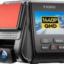VIOFO Dash Cam A119 V3 2K 2560x1440P Quad HD+ 60FPS Front Car Dash Camera, 5MP STARVIS Sensor, 140-Degree Wide Angle, GPS Included, Buffered Parking Mode, True HDR, Motion Detection, Time Lapse
