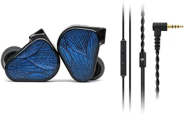 x Crinacle Zero: BLUE2 Dual Dynamic Drivers in-Ear Headphone with Detachable Cable (3.5mm+mic Cable)
