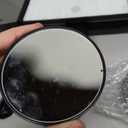 HUONUL Makeup Mirror Vanity with Lights, 2X 3X 10X Magnification, Touch Control, Trifold Mirror, Dual Power Supply, Gifts for Women, Wife, Mom, Teengirls(Black)