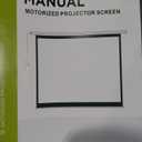 110" Motorized Projector Screen - Indoor and Outdoor Movies Screen 110 inch Electric 16:9 Projector Screen W/Remote Control