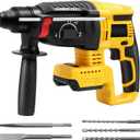 Cordless SDS Hammer Drill for Dewalt 20V MAX Battery, Brushless Rotary Hammer Drill with Safety Clutch for Concrete/Masonry (No Battery)