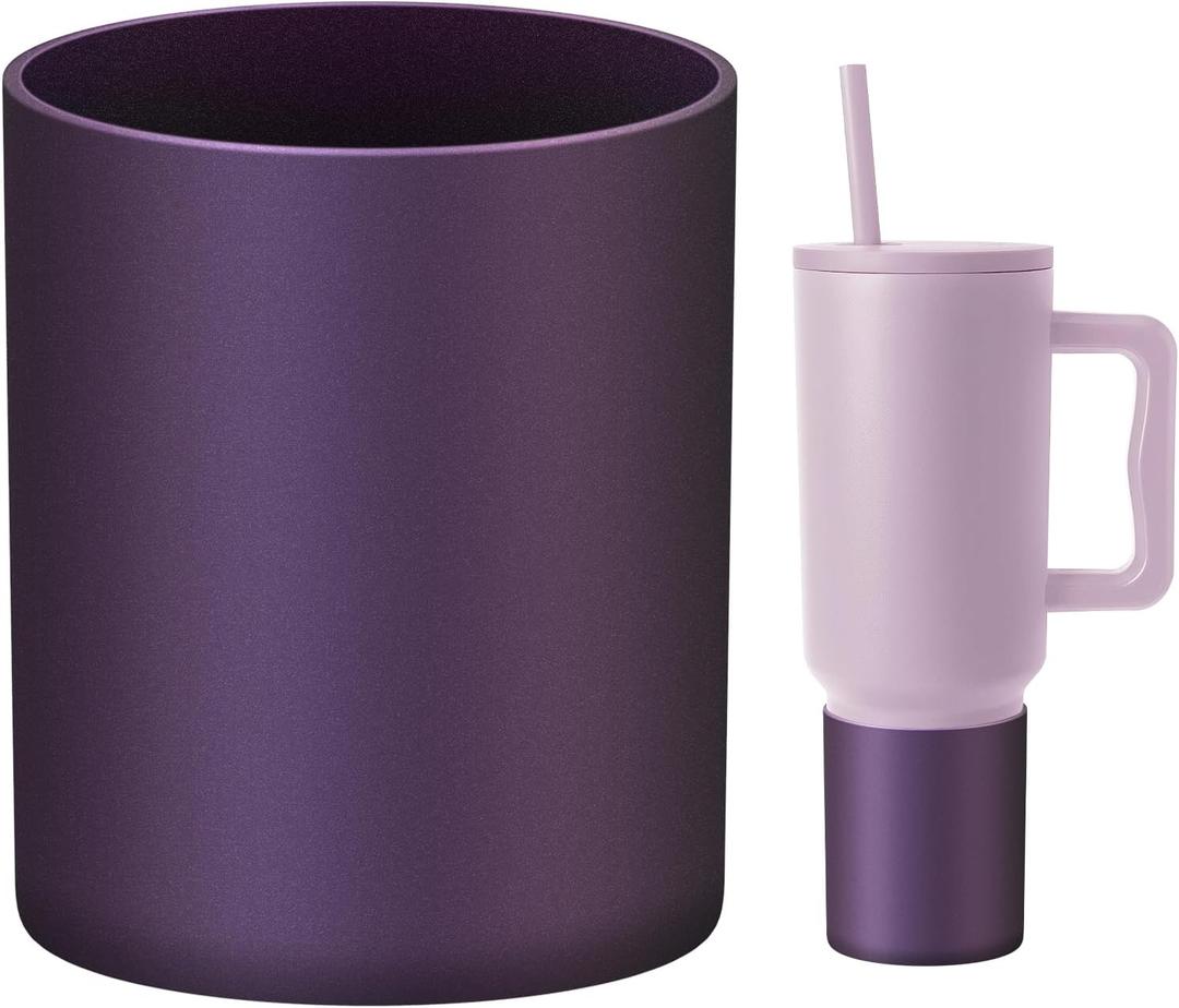 Silicone Boot Compatible with Sinple Midern 24/30/40 oz Tumbler with Handle/Trek Pivot, Protective Anti-Scratch Bottle Bottom Sleeve Cover Compatible with Sinple Midern Tumbler (Chameleon Purple)
