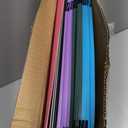 Extra Capacity Plastic Hanging File Folders,12 Pack Reinforced Expanding Hang Folder Letter Size,Accordian Pocket,Heavy Duty 2 Inch Expansion,Hanging Folder Organizer for Office Home,Assorted Colors