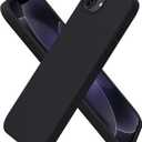 ORNARTO Compatible with iPhone 17e Case and for iPhone 16e Case 6.1", Liquid Silicone 3 Layers Full Covered Soft Gel Rubber Shockproof Cover, Protective Phone Cases for 16e & 17e-Black