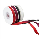 SoriDR 4 Rolls White&Black&Red&Wine Solid Satin Ribbon for Gift Wrapping Christmas Crafts, 3/ 8" X 10 Yard Each Total 40 Yds Per Package