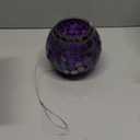 Sunnydaze 6-Inch Glass Mosaic Hanging Bird Feeder for Outdoors - Fly-Through Wild Bird Feeder - Iridescent Purple Mosaic