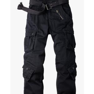 Men's Camo Cargo Work Pants Cotton Tactical Ripstop Casual Combat Pants with 8 Pockets Size 30