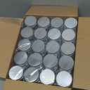 Tanlade 60 Pcs 3 oz Clear Plastic Jars with Lids Wide Mouth Mason Jars Mini Storage Containers Bulk for Herb Jelly Wedding Valentine Favors Shower Party Favors (Silver)