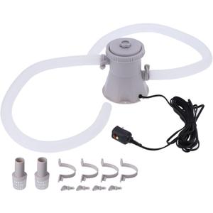 Effective Filter Pump, Air Release Valve, 300GPH Rate, for Pool, Swimming Pool, Garden, Gray Color 1.5in Thread 15W Power