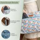 Maison d' Hermine Cross Body Bags for Women Cotton Canvas Shoulder Bag for Travel Tote purse Sling Bag Mothers day Gifts