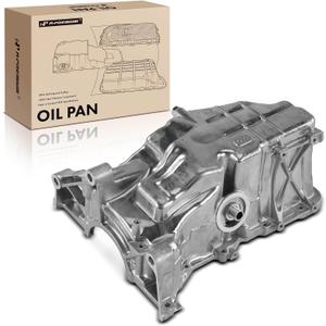 A-Premium Engine Oil Pan Sump with Drain Plug Compatible with Honda Fit 2009 2010 2011 2012 2013, 1.5L Automatic Transmission