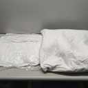 puredown Feather Down Throw Pillow Inserts 22 x 22 (Pack of 2, White), Big Throw Pillows for Floor, Couch, Bed, Machine Washable