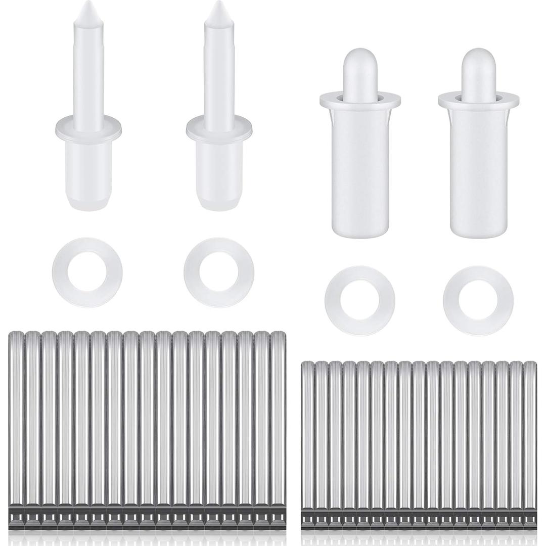 Jetec 85 Pieces Repair Plantation Shutters Tool Set Plantation Shutter Louvers Staples Replacement Repair Pins for Windows Tools Supplies (Mixed Sizes)