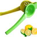 Culinary Elements Metal Lemon and Lime Squeezer: Manual Press, Easy to Use Citrus Juicer, Dishwasher Safe 1 pack,  Lime Green