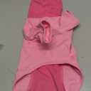 BRKURLEG Warm Dog Hoodie Dog Sweater Dog Anxiety Jacket with Ear Wrap Dog Fleece Shirt Adjustable Quiet Head Cover Sleeves Winter Soft Calming Vests for Dogs and Cats with Earmuffs, Pink L