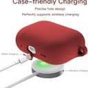 Brujula Case for AirPods Pro 3 Case Silicone Protective Cover Compatible with AirPods Pro 3rd Generation 2025(Red, AirPods Pro 3)