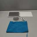 Travel Makeup Mirror with Lights, Rechargeable Portable Folding Compact Mirror Set with Tweezer, Lighted Makeup Mirrors with 72 LED 3 Color Light Modes, Dimmable Touch Screen LED Mirrors (White)