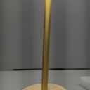 SAKRINGT Cordless Table Lamp Rechargeable, 5000mAh Battery Operated Portable Table Light,Dimming LED Table Lamp for Restaurant/Patio/Outdoor(Gold)