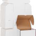 WIFTREY 40 Pack 6X4X4 Small Shipping Boxes, Shipping Box 6 x 4 x 4 for Small Business Packing, White Corrugated Cardboard Mailer Boxes for Shipping Mailing