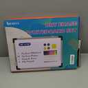 Small Weekly Calendar Dry Erase Whiteboard for Wall, 16" x 12" Magnetic Dry Erase Board, Hanging Double-Sided White Board, Portable Board for List, Kitchen, Planning, Memo, Home, Office (Red)