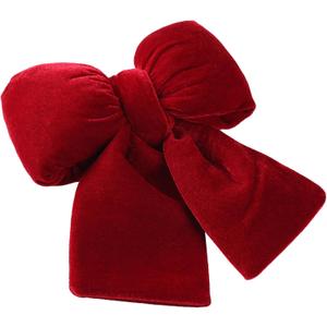 Christmas Decorations Christmas Bows 7.8 * 7.8 Inches Red Velvet Christmas Tree Topper Decor For Indoor And Outdoor Parties, Flower Garlands, Doors, Stairs, Handrails, Etc