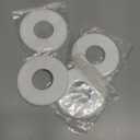 Wall Split Flange Escutcheon Plate for 1.7 Inch Pipe 4Pcs White, ABS Round Hole Cover, 4.13 Inch Self-Adhesive Pipe Cover, Water Pipe Wall Hole Decoration for Laundry Bathroom Kitche