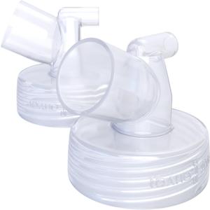 Wide Mouth Base Connector 2pc  Compatible with Motif & Spectra S1 S2 Pumps & Bottles; Compatible with Medela, Maymom, Pumpin Pals, Lacteck & Idaho Jones Flanges  Replacement Pump Parts Adapter