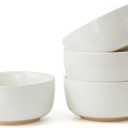 famiware Milkyway Cereal Bowl, Soup Bowls for 4, 25 Ounce Bowls Set for Kitchen, Bowl Set for Cereal Soup Rice Pasta Salad Oatmeal, White