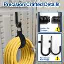 Shed Accessories for Suncast | Heavy Duty ABS Storage Shed Hooks | J&U Shape Tool Hooks Compatible with Craftsman&Suncast Storage Shed