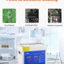 VEVOR 3L Ultrasonic Cleaner with Heated Function, Digital Timer & Stainless Steel Tank, Ultrasonic Cleaning Machine for Jewelry, Glasses, Watches, Circuit Boards, Small Parts